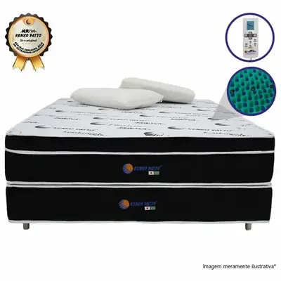 Colchão magnético Kenko Patto Ultra Black extra-firme nível 5